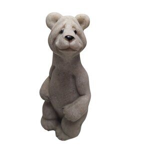 Quarry Critters Billy Bear 2000 Figurine Resin Stone Three Vintage Smile Sit‎